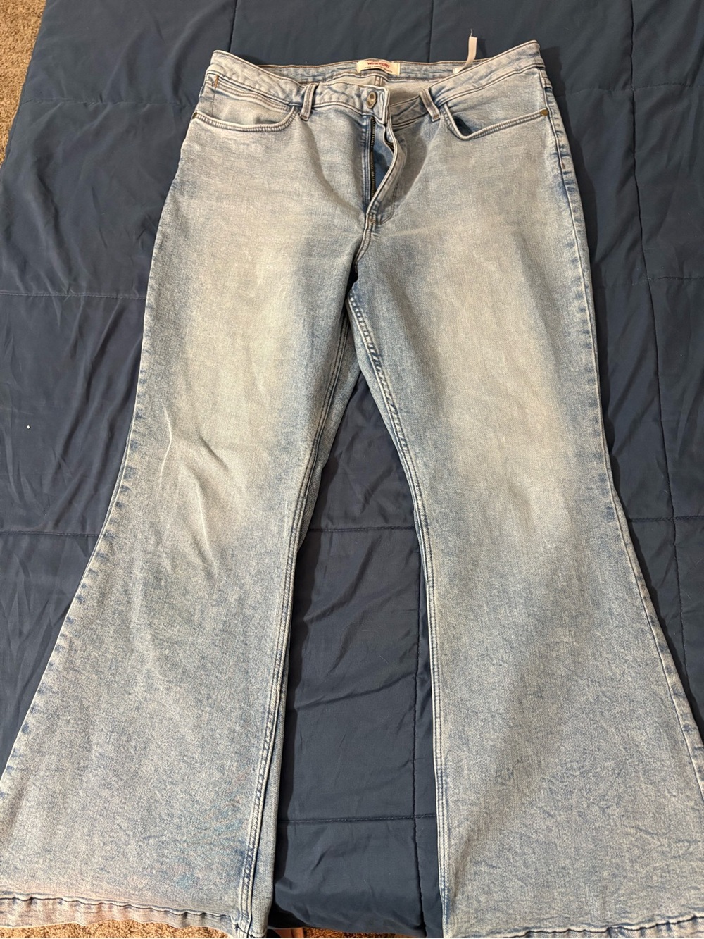 Wrangler Light Blue Women's Flare Jeans